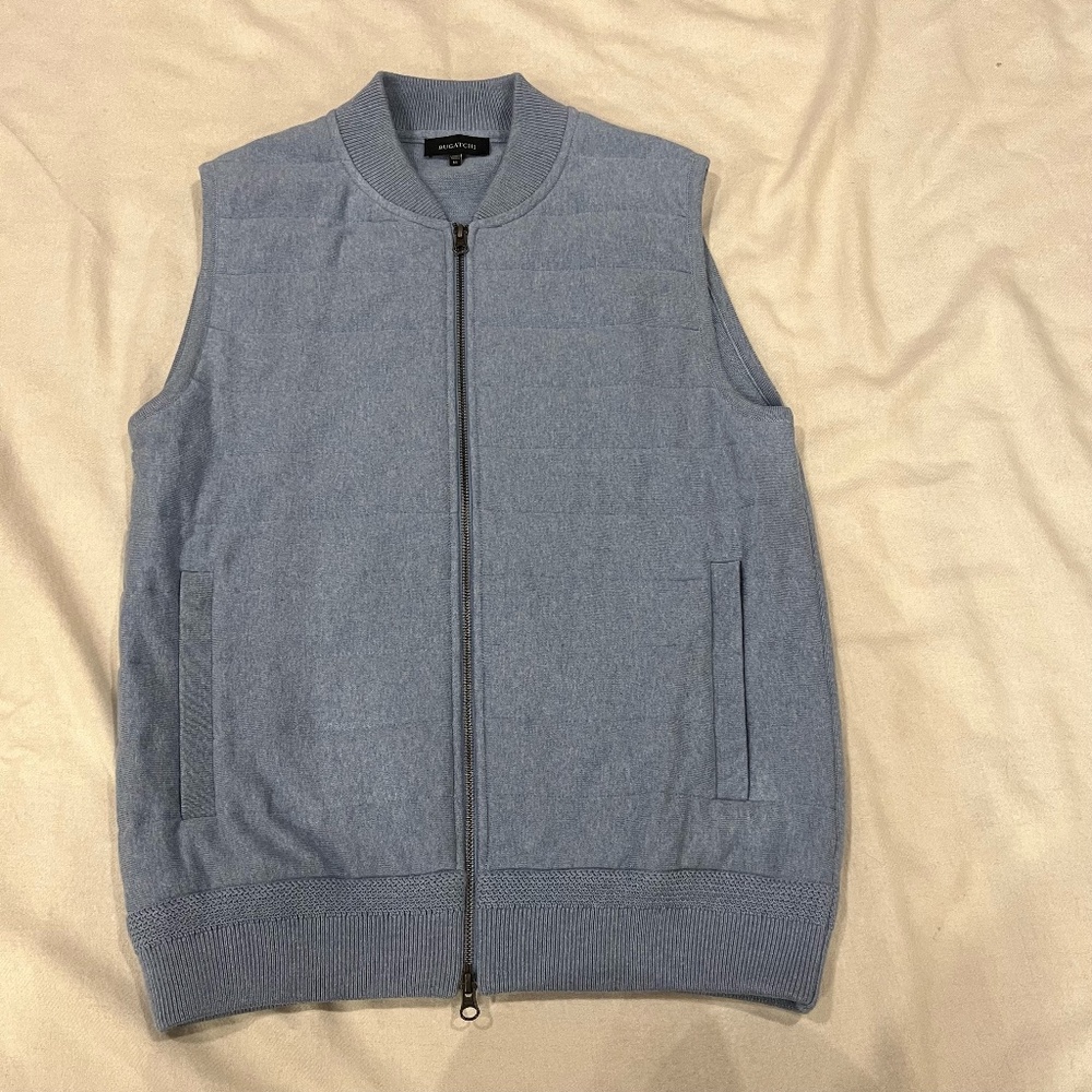 Bugatchi Full Zip Sweater Vest Men's M